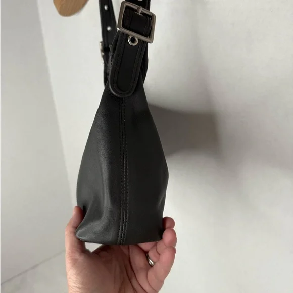 Vintage Coach 9059 RARE GRAY shoulder bag hobo shoulder bag nickel hardware - Picture 3 of 10